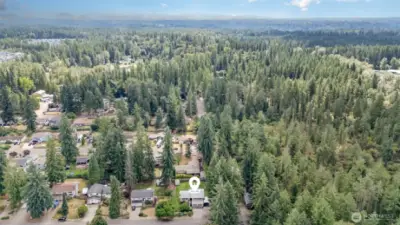 Nestled among the trees, this property provides the perfect blend of seclusion while remaining close to amenities.