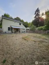 spacious fully fenced yard