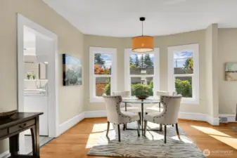 Dining Room with Grand Bay Window