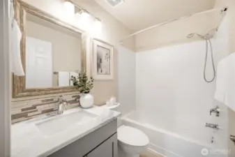 Private second bathroom