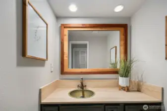 Powder room on the main floor.
