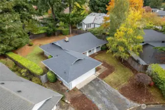 8000+ SF mostly level lot.