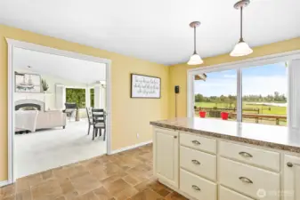 All of the rooms out of the back of the house have views!