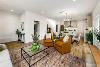 Open concept creates seamless flow