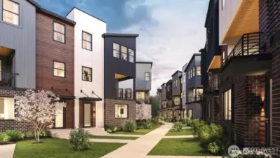 Rendering of community walking trails