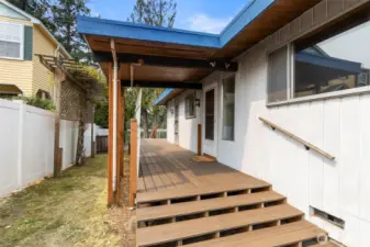 Covered front entry.