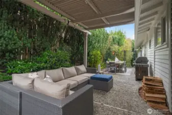 Patio, partially covered (optional), off of kitchen and living area