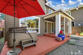 Deck and Hot Tub