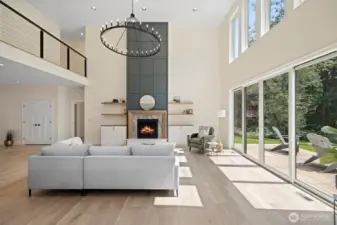 Expansive windows create a true retreat.