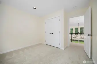 One of three guest rooms upstairs.