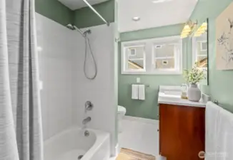 Full bath on 2nd floor.