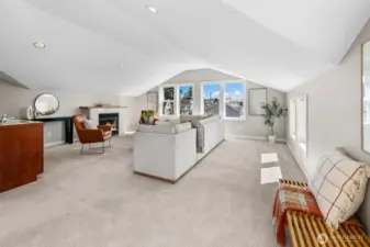 Super high vaulted ceilings and so much room to make your own.