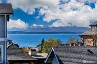 Wonderful views of Puget Sound, Shilshole Bay and Olympic Mountains.