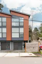 End unit with garage.