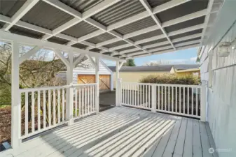 Large covered Deck