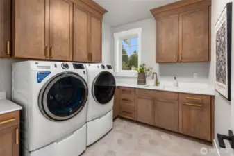 One of 2 laundry rooms