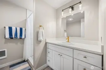 Upper level bathroom