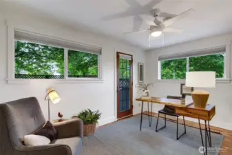 Main floor bedroom/office