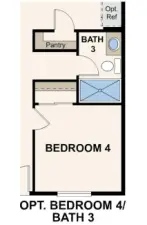 Disclaimer – Main Floor OPTION – Marketing rendering of floor plan, illustrative purposes only – may vary per location.