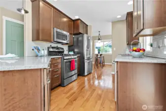 Beautiful hardwood flooring throughout most of main floor.