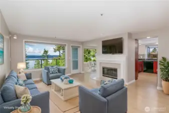 Virtually Staged -- Possible Living Room Config