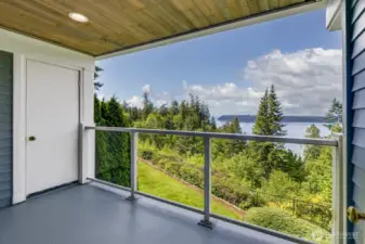 Private deck with storage!