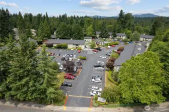 Aerial photo of the complex