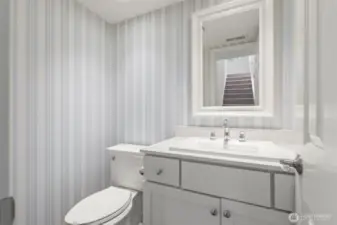 Main floor powder room.