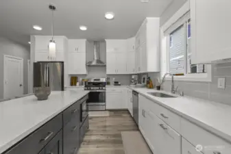 The kitchen is both functional and beautiful.