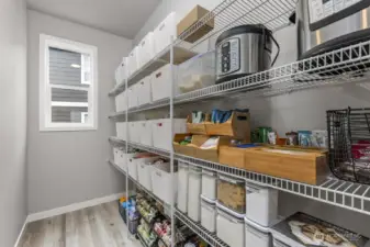 Generous sized pantry with more natural light.
