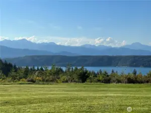 View of the Olympics from the Alderbrook clubhouse