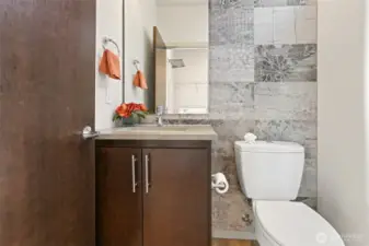 Powder room on main floor