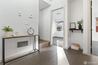 Spacious entry