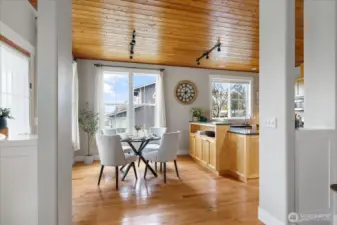 Ceilings are tongue & groove, bringing warmth to the entire home.