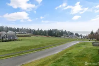 The village green across the street... seasonal farmers markets every Saturday!