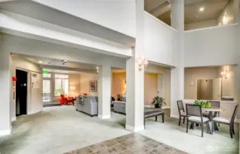 Enter Front or Back Secured Lobby-Elevator