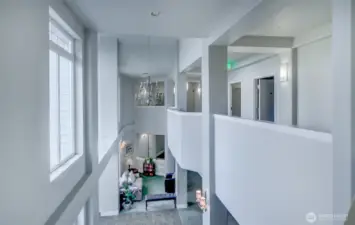 2nd Floor view down to the Lobby