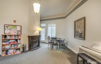 Game Rm on 2nd Floor w/ Firepl, Piano & Games