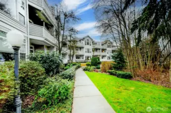 From guest pkg, path to back entrance & Deck