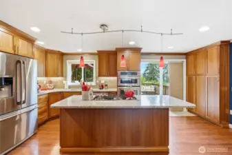Gourmet kitchen with Stainless Steel appliances