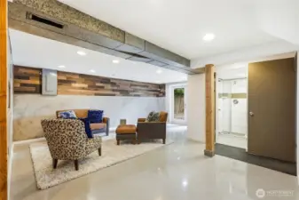 Gleaming Terrazzo floors