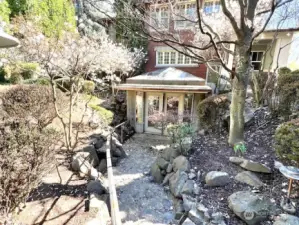 Rear view of solarium