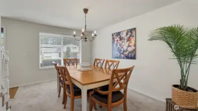 another angle of the dining room