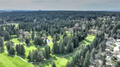 One of the golf courses just a few blocks away