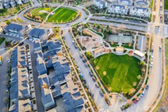 Additional Parks, ampitheatre, and athletic courts in Ten Trails Community