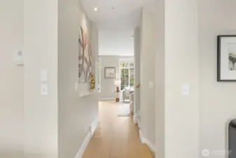 Sleek, New High-End LVP Flooring with Stylish Oversized White Trim
