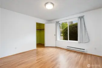 Spacious primary bedroom.