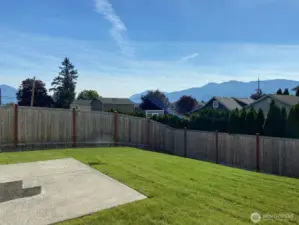 *Photo is of actual home backyard and view