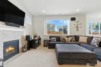 Gas fireplace to gather around