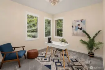 1 of 2 bedrooms on the entry level